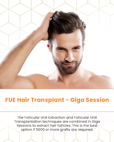 fue hair transplant - giga session